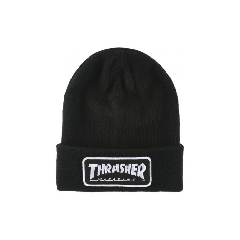 Шапка Thrasher Logo Patch Beanie Black