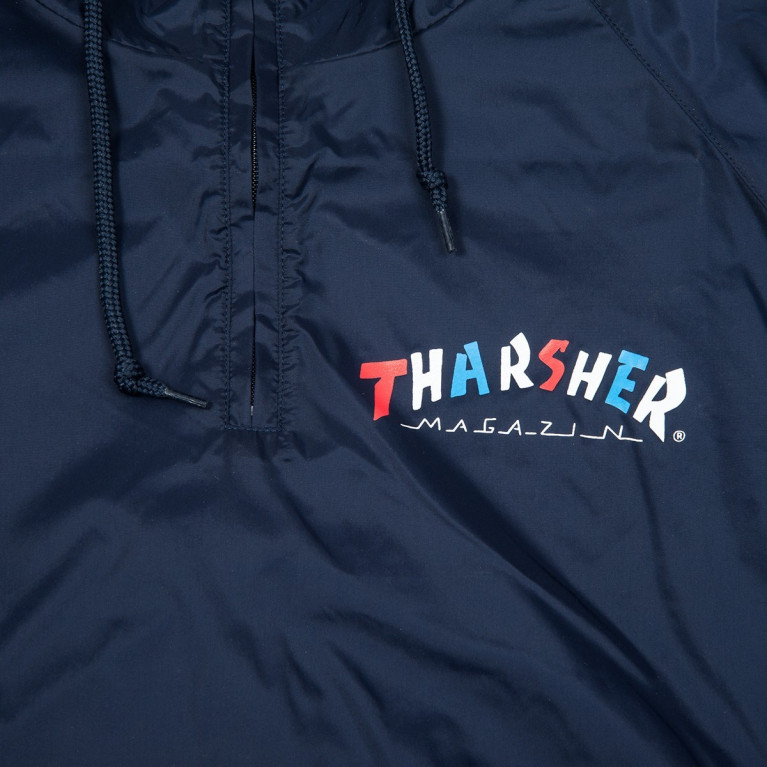 Анорак Thrasher Knock Off Pullover Anorak Navy Blue  