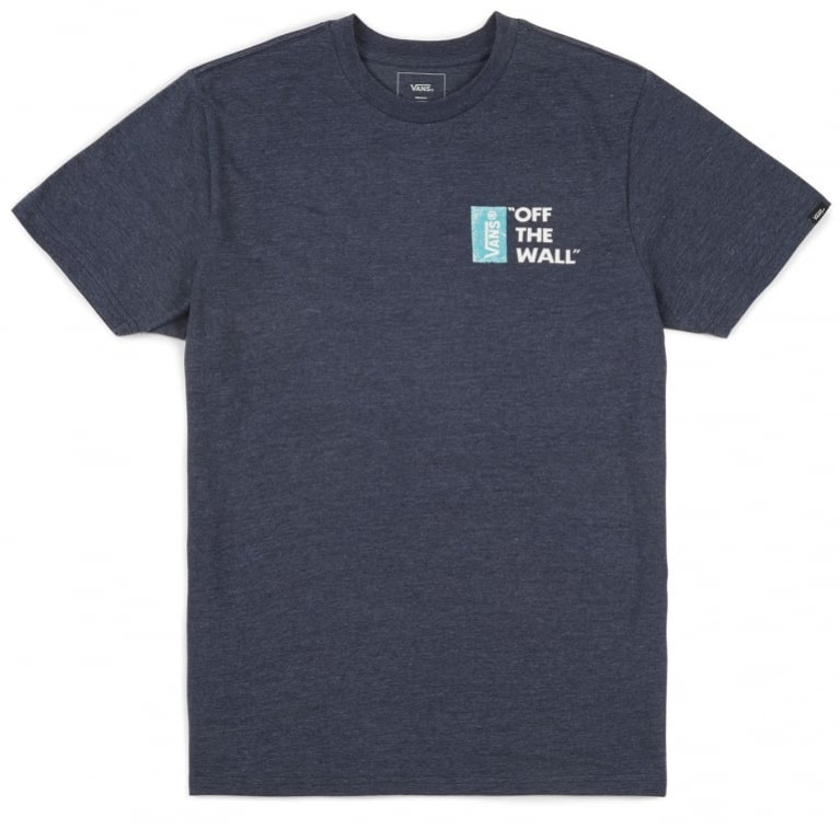 Футболка Vans Off The Wall III T-shirt Navy Heather/White