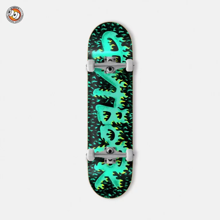Скейтборд Футворк Flame Green 7.5 x 30.75