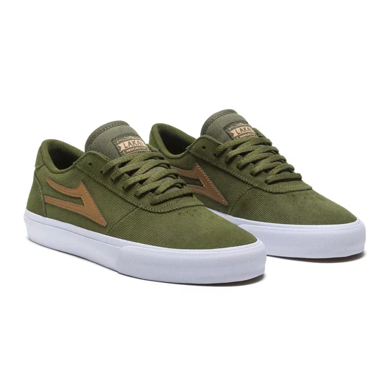 Кеды LAKAI SHOES MANCHESTER OLIVE CORD SUEDE