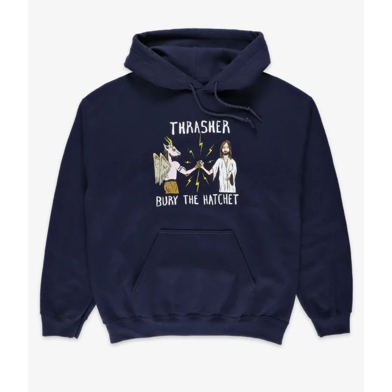 Толстовка THRASHER THR X TOY MACHINE B.T.H. NAVY