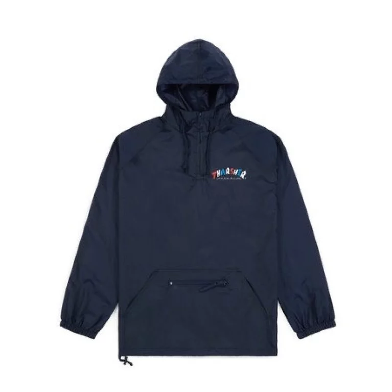Анорак Thrasher Knock Off Pullover Anorak Navy Blue  