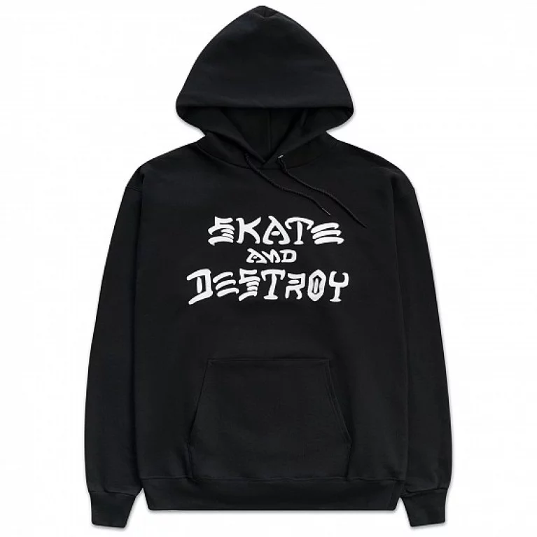 Толстовка Thrasher Skate And Destroy Hoodie Black