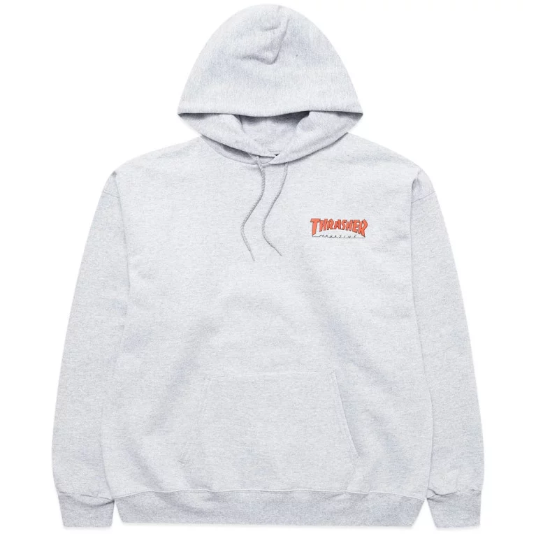 Толстовка Thrasher Little Outline Hoodie Grey