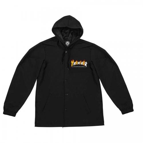 thrasher flame coach jacket