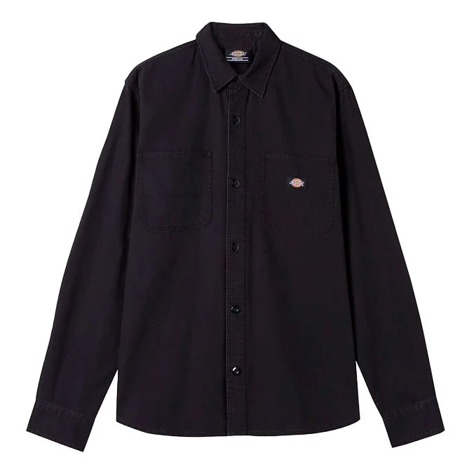 Рубашка DICKIES DUCK CANVAS LS SHIRT STONEWASHED BLACK