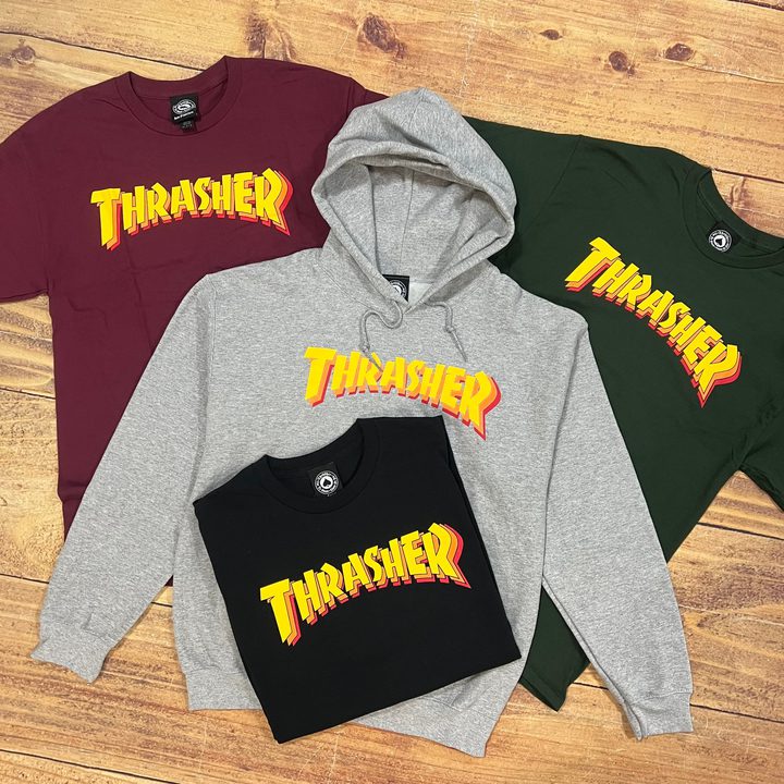 Коллекция Thrasher Stacked с наслоенными логотипами