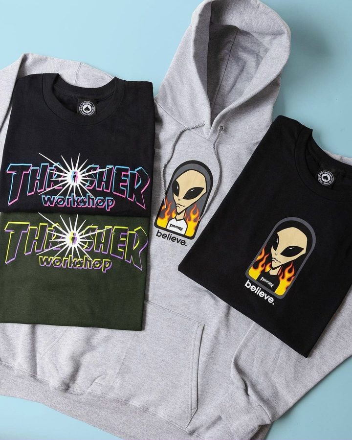 Остатки товаров Thrasher x AWS со скидкой 40% в BOARDak
