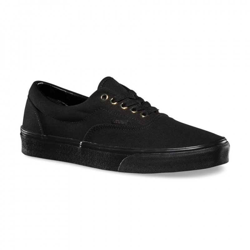 Vans hot sale gold black